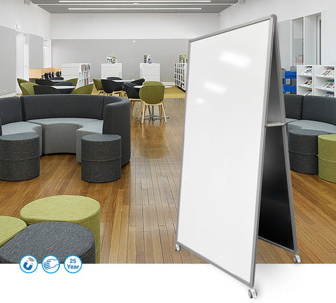 Alpha Mobile Double Sided Whiteboard