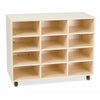 Oak Mobile Storage Trolley