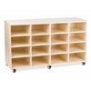 Oak Mobile Storage Trolley