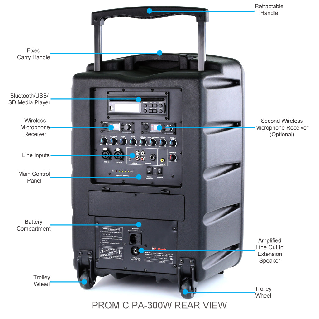 Promic PA-300W Portable PA System
