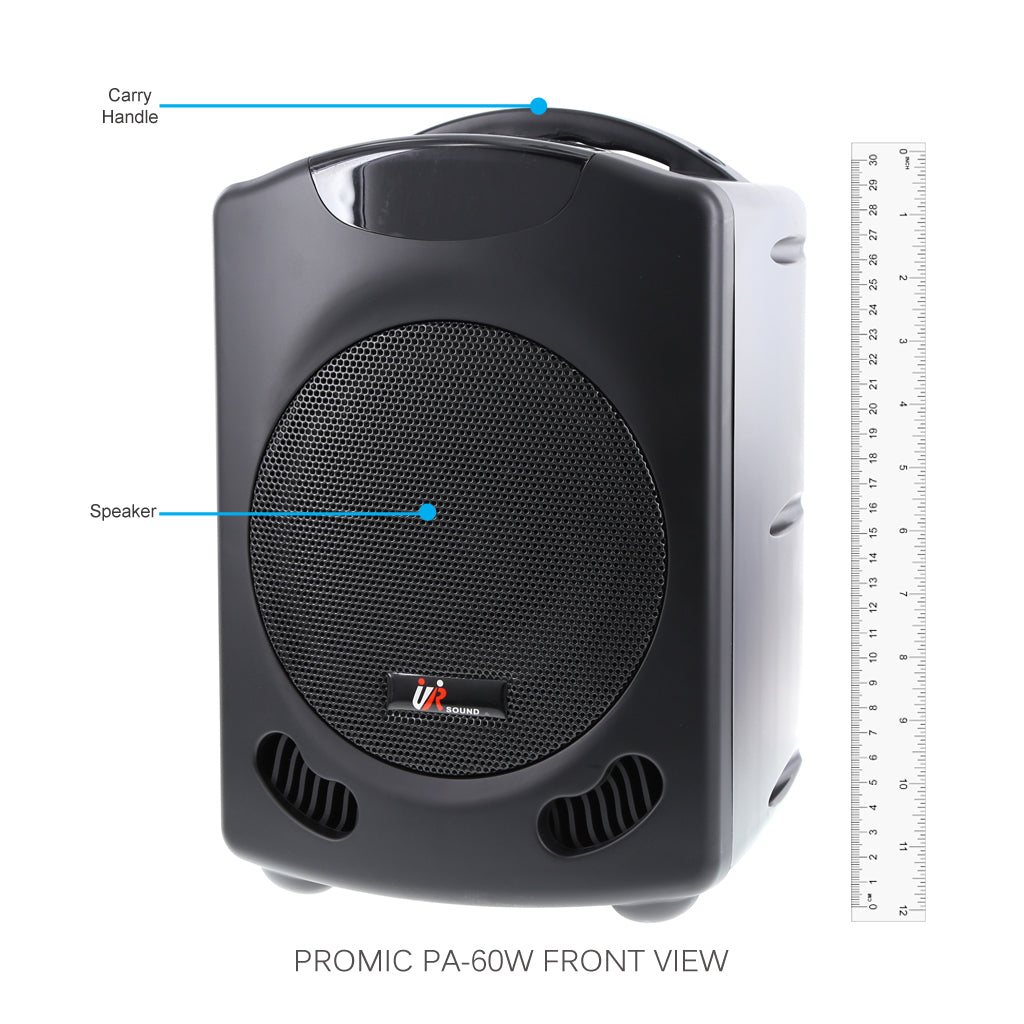 Promic PA-60W Portable PA Celebrants Package