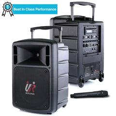 Portable PA Systems with Wireless Microphone | Battery Operated | Talk ...